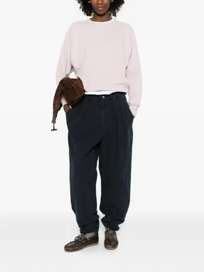 Isabel Marant Étoile Neriah Pleated Buckle Trousers In Black