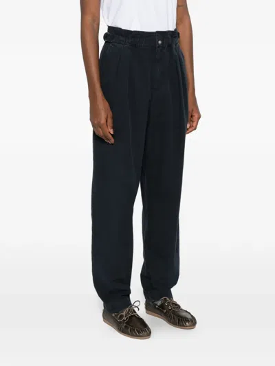 Isabel Marant Étoile Neriah Pleated Buckle Trousers In Black