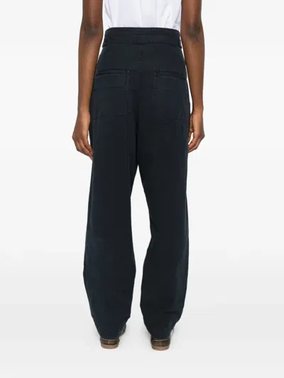 Isabel Marant Étoile Neriah Pleated Buckle Trousers In Black