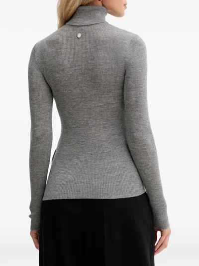 Joop Kalis Turtleneck Long-sleeve Sweater In Gray