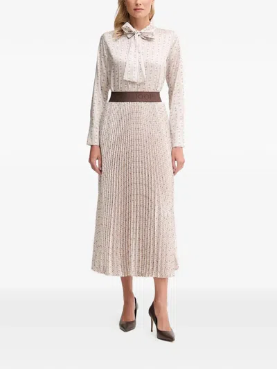 Joop Saphira Pleated Midi Skirt In Multi