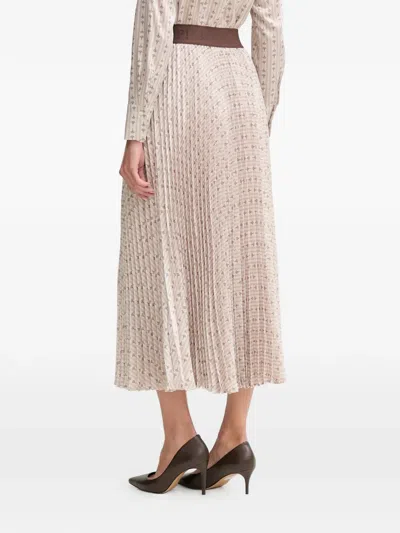 Joop Saphira Pleated Midi Skirt In Multi