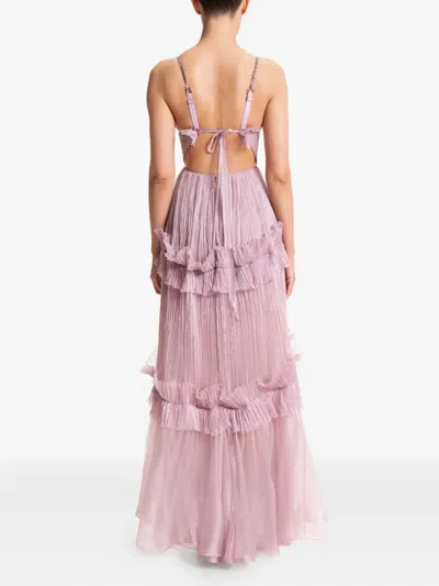 Maria Lucia Hohan Yarinna Ruffled Asymmetrical Dress In Pink