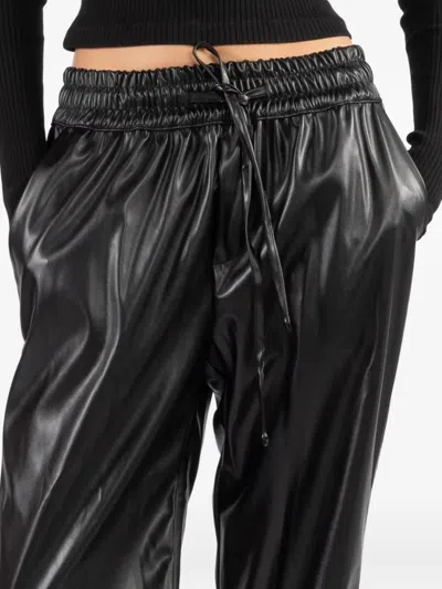 Overlover Drawstring Elasticated Trousers In Black
