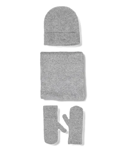 LOGO针织套头帽套装