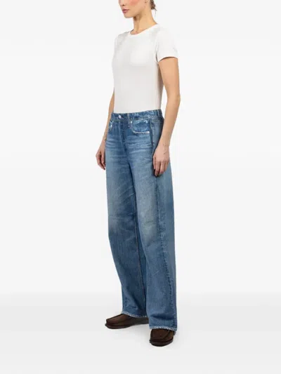 Rag & Bone Distressed Jeans In Blue