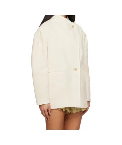Isabel Marant Étoile Uadie Button-fastening Jacket In Neutral