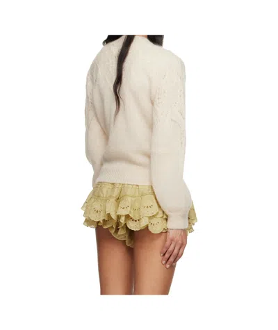 Isabel Marant Étoile Openwork Long-sleeved Sweater In White