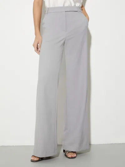 Maxco. Wide-fit Wool-blend Trousers In Gray