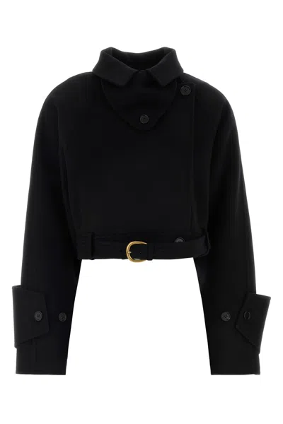Chloé Chloe Black Wool Coat In Black