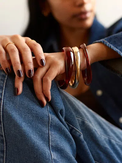 Baublebar Raven Set Of 3 Bangle Bracelets In Gold