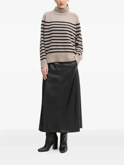 Colmar Drawstring Midi Skirt In Black