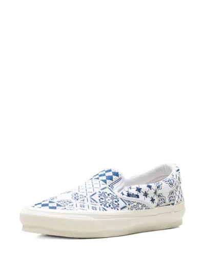 Vans X Kith Azulejo Tile Sneakers In White