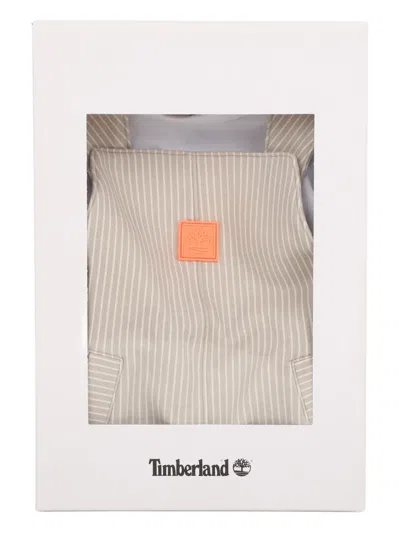 Timberland Striped-pattern Dungaree Set In Neutral