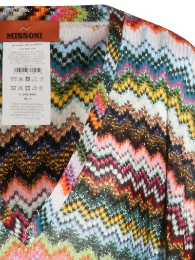 V领锯齿纹超长连衣裙