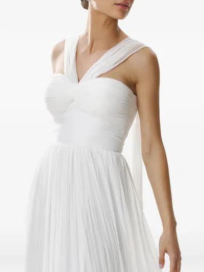 PORTER 褶饰带超长连衣裙