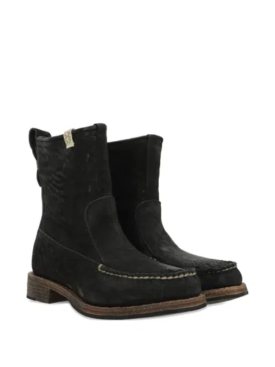 Visvim Leather Boots In Black