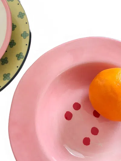 Laetitia Rouget Cherry Dinner Plate Tableware In Pink