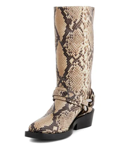 Rabanne Xl Link Biker Boots In Multi