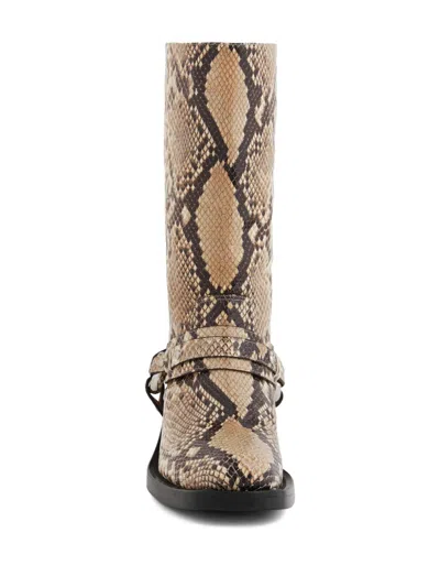 Rabanne Xl Link Biker Boots In Multi