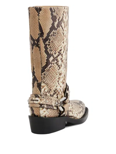 Rabanne Xl Link Biker Boots In Multi