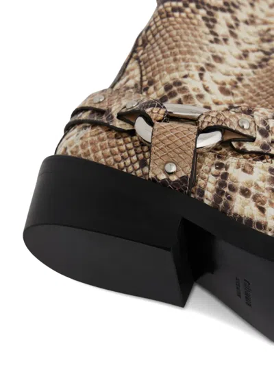 Rabanne Xl Link Biker Boots In Multi