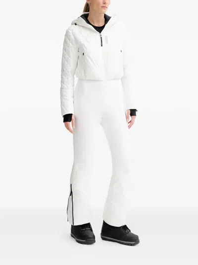 Colmar Quilted Hooded Ski Suit In White