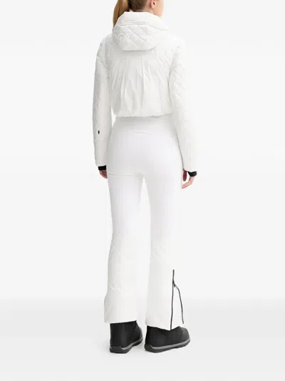 Colmar Quilted Hooded Ski Suit In White