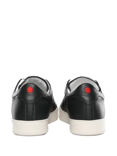 Kiton Pebbled Trainers In Black