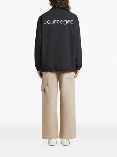 Courrèges Buttoned Jacket In Black