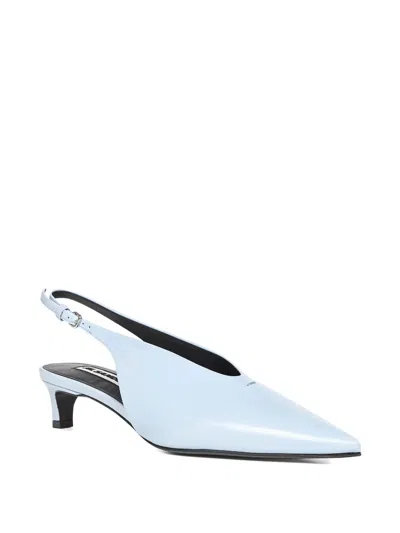 Jil Sander Lightweight Slingback Pumps With Adjustable Strap In Blue