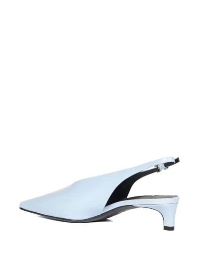 Jil Sander Lightweight Slingback Pumps With Adjustable Strap In Blue