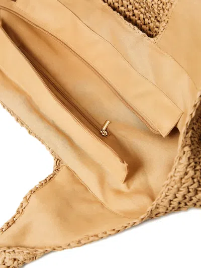 Twinset Woven-effect Logo-plaque Shoulder Bag In Pattern