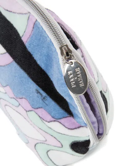 Pre-owned Pucci X Bazaar 2000s Printed Pouch In White