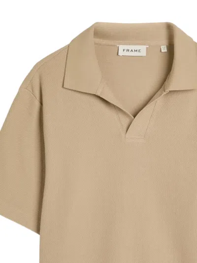 Frame Collared T-shirt In Brown