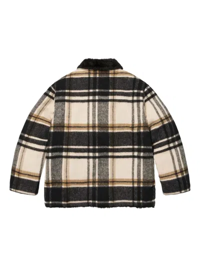 Supreme Plaid-pattern Jacket In Black