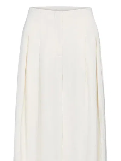 Twp Drew Pleated Trousers In White