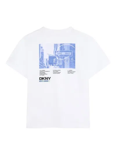 Dkny Print T-shirt In White
