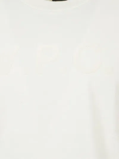 Apc Embossed T-shirt In White