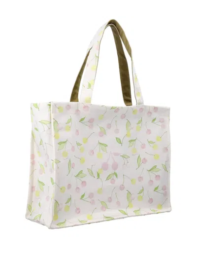 樱桃印花手提包