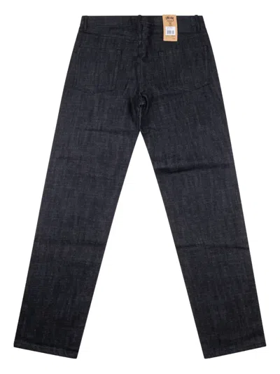 Stussy Five-pocket Jeans In Black