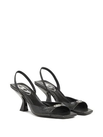 Diesel 75mm D-amber Sandals In Black