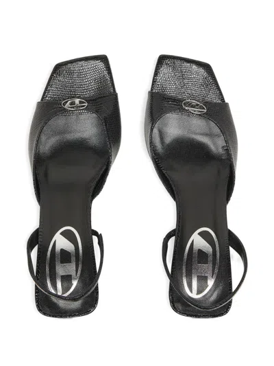 Diesel 75mm D-amber Sandals In Black