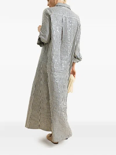 Twp Jennys Striped Dress In White