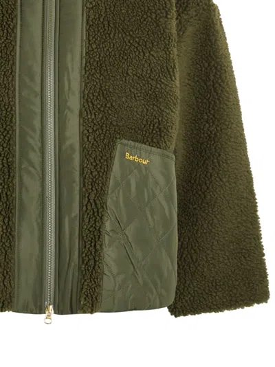 Barbour Brawby Fleece Jacket In Green