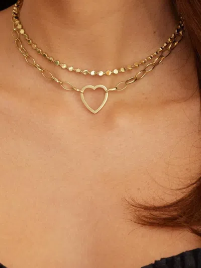 Jennifer Meyer Circle-shape Necklace In Gold