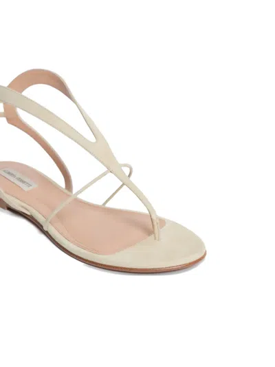 Alberta Ferretti Thong Strap Sandals In Neutral