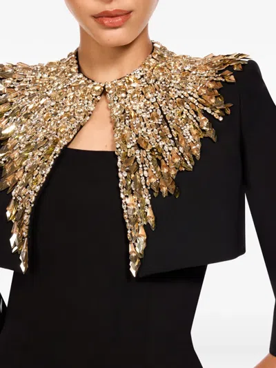 Jenny Packham Dexy Embellished Jacket In Black