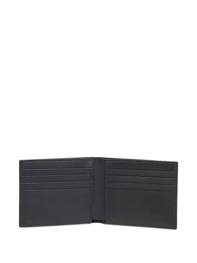Fendi Squared Metal Wallet In Black
