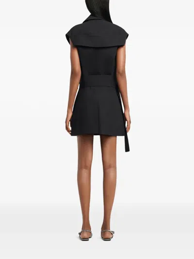 Courrèges Belted Jacket In Black